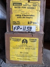 Nos Original 1954-55 Chevrolet Truck Heavy Duty 261 Engine Water Pump Nos Original 1954-55 Chevrolet Truck Heavy Duty 261 Engine Water Pump