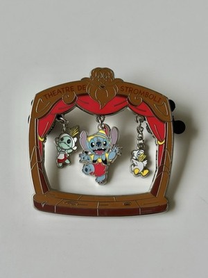 Stitch And Scrump Pinocchio Stromboli Theater Disney Pin Disneyland Paris DLP