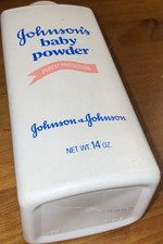Vtg Johnson's Baby Powder TALC 14 oz USA 1985 Full Prop Collectable