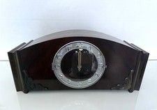 Junghans W135 Art Deko Kaminuhr Holz mechanisch mit Gong