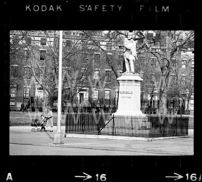1965 Washington Sq Park Garibaldi Lower Manhattan NYC Old 35mm Photo Negative C6