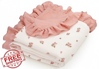meowcards Vintage Blossom Muslin Blanket Printed