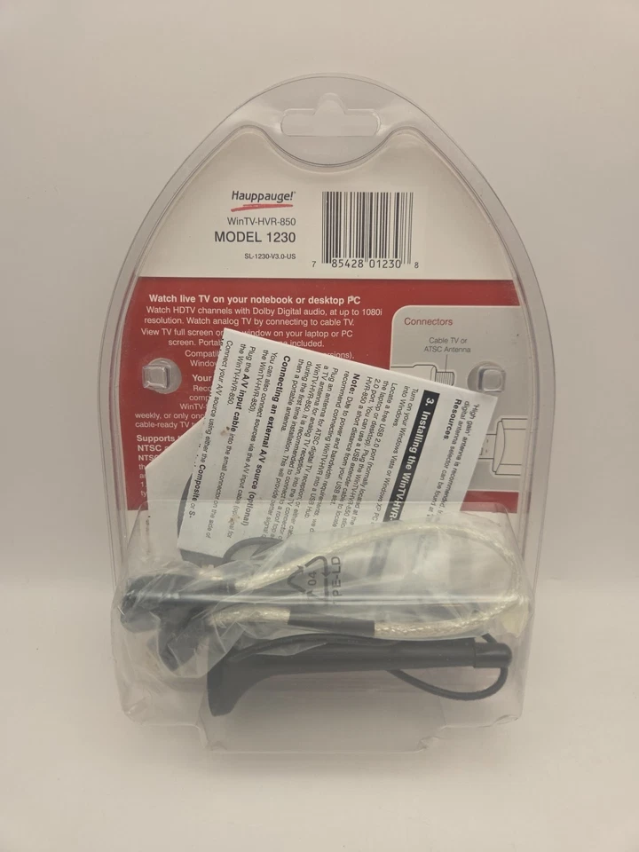 Hauppauge WinTV-HVR-850 Model 1230, USB HDTV Adapter, Brand New (Factory Sealed) - Image 2 of 2