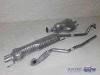 Imasaf Auspuffset Ab Kat für Opel Astra G 1.8 16V Fliesheck Bj00-03|Flex+Msd+Esd