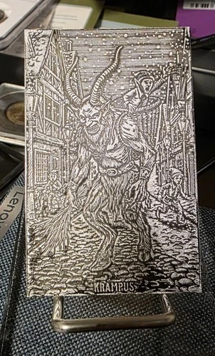 Black Hand Bullion .5oz  .999 Only 600 In The World. Nocturnal NOEL: KRAMPUS