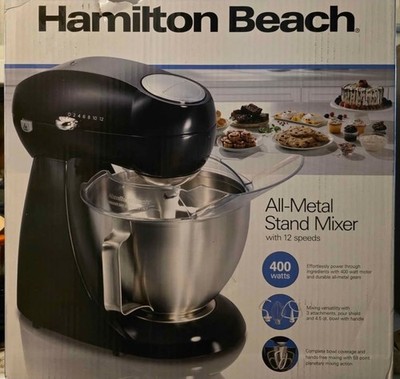 Hamilton Beach 12 Speed Mixer 4.5 Quart Bowl Stand Mixer