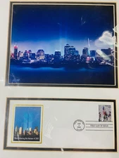Special Edition 9/11 Commemorative First Day of Issue Stamp and Photo Collage