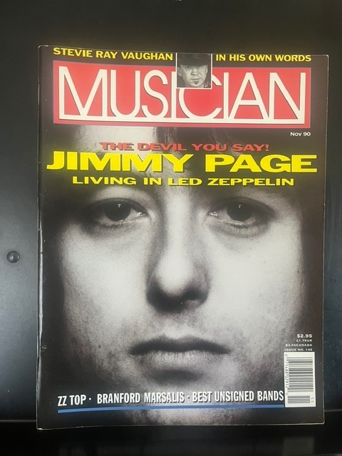 Musician Magazine November 1990 Featuring Led Zeppelin's Jimmy Page