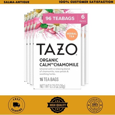 TAZO Calm Chamomile Tea 16 Bags   Organic Caffeine Free Herbal