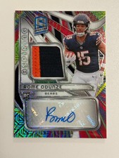 Rome Odunze 2024 Spectra /10 Aspiring Patch Autographs Bears APA-ROE