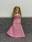 Vintage 1960’s Original Topper 6” Early Dawn Doll in Pink Evening Dress w/Silver