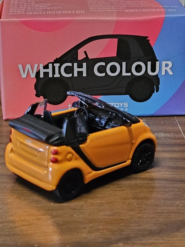 # 1/64 XCARTOYS - SMART FORTWO CABRIO ARANCIONE MIB by BATTAX # - Immagine 2 di 3