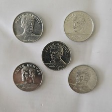 1970 World Cup Coin Collection Esso - 5 coins sold as 1 lot