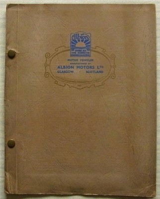 ALBION AZ5 FT3 CX1 CX3 CX5 CX7 Commercial Vehicles Technical Data For 1946