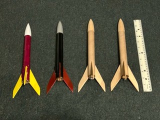 Vintage Estes Alpha Flying Model Rocket Lot