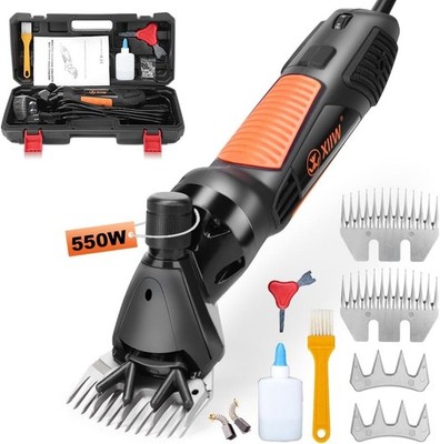 Electric Sheep Clippers 550W, Professional Heavy Duty Animal Shears with 6