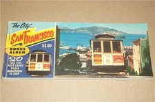 40 PC SAN FRANCISCO BONUS ALBUM 1960's POSTCARD PHOTO SET ~ CHINATOWN ALCATRAZ +