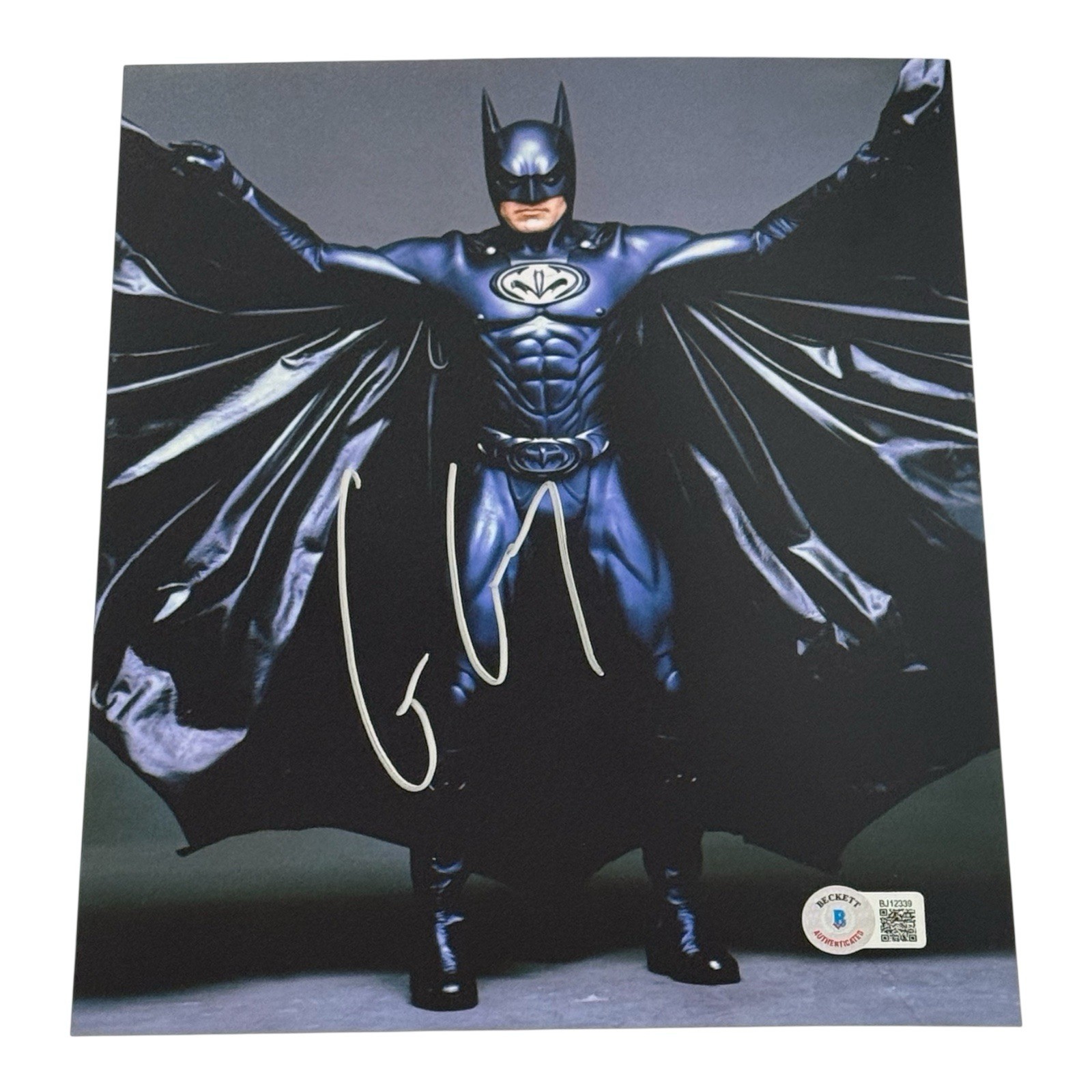 George Clooney Batman Signed 8x10 Photo Beckett COA Authentic Autograph