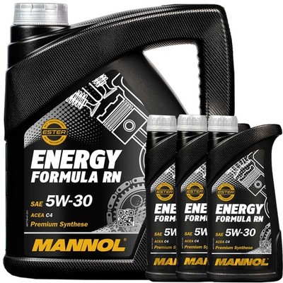 1x4+3x1L  MANNOL 7706 ENERGY FORMULA RN 5W30 passend für RN0720 MB266.51 ACEA C4