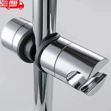 Universal Adjustable Shower Head Holder 18–25mm Chrome Shower Rail Bracket