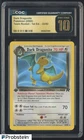 2000 Pokemon Team Rocket 1st Edition #22/82 Dark Dragonite CGC 10 PRISTINE POP 7