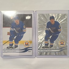 Upper Deck 2025-26 Extended Series Jimmy Snuggerud Blues Outburst #747 Lot (2)