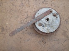 Ariel Leader Arrow ? RUSTY rear back wheel hub + brake plate USED AS FOUND