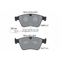 Textar 2382201 Bremsbelagsatz Scheibenbremse Vorderachse FüR Bentley