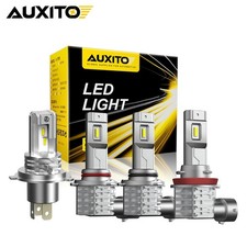 Auxito 9005 Hb3 Led Headlight Super Bright Bulbs Kit White 6500k High Low Beam