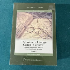 Great Courses Western Literary Canon In Context Complete W/ Guidebook NEW SEALED
