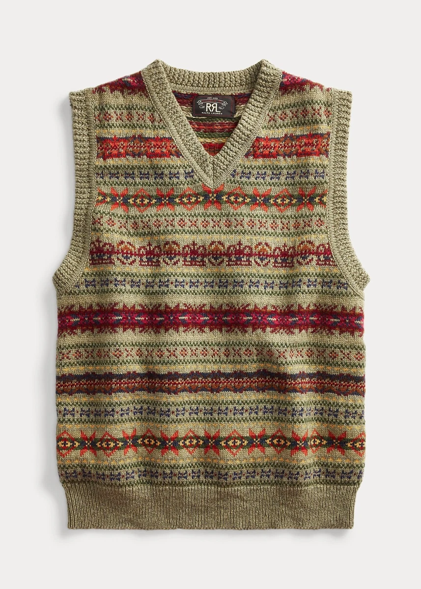 Ralph Lauren Fair Isle Vest In Men's Sweaters for sale | eBay