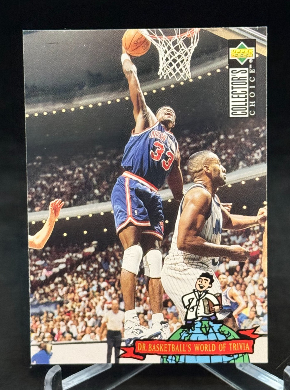 1994-95 UD Collector's Choice Japan World of Trivia #405 Patrick Ewing Knicks