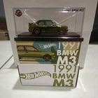 Hot Wheels Red Line Club 1991 BMW M3 Green 1:64 Diecast w/ Case Special Edition