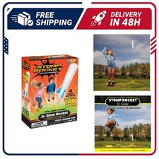 Stomp Rocket Jr Glow Rocket Launcher 4 Rockets Outdoor STEM Toy