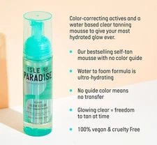 Isle Of Paradise MEDIUM Glow Clear Self Tanning Mousse 6.7 oz Sealed 