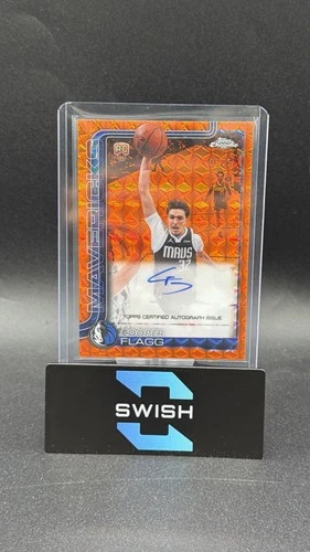 Cooper Flagg 2025 Topps Chrome Update Orange 🍊 Auto /25 Rookie