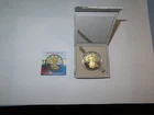 PRECIOUS BULLION SAN DIEGO 2018 SILVER EAGLE COIN WITH GOLD FINISH W/ BOX + COA