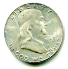 1955 Silver Franklin Half Dollar !!  Mint State !!