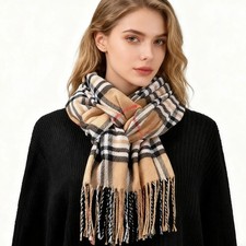 Mens Womens 100 Cashmere Scarf Scotland Made Winter Warm Plaid Tartan Soft Wrap