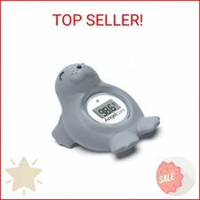 Angelcare Baby Bath  Room Thermometer - Happy Seal, Grey, BT-01-SEAL-US