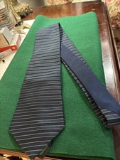 Tommy Hilfiger Blue Striped Silk Neck Tie Designer Made in USA