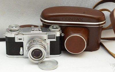 Zeiss Contax IIa PC Sync 1955/56 Tessar voll funktionsfähig All working