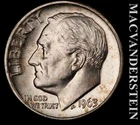 1963-D Roosevelt Dime- Silver- Choice Gem Brilliant Uncirculated Luster #L5407