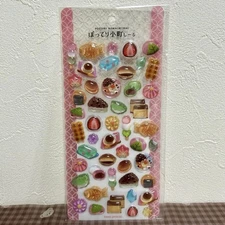 Kamio Japanese Sweets Plump Komachi Stickers 3D Drop Seals Used