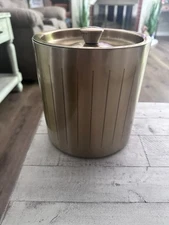 Stainless Steel Gold Ice Bucket With Lid By Project 62 5" Hand Wash Only 50