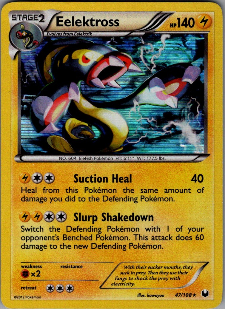 Eelektross Holo Rare Dark Explorers 47/108 LP