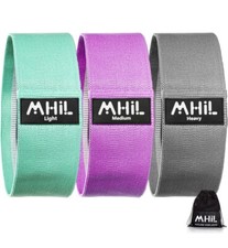 3 Resistance Bands  Ladies Women Non Slip Work Out Glute  Thighs Legs Exercise