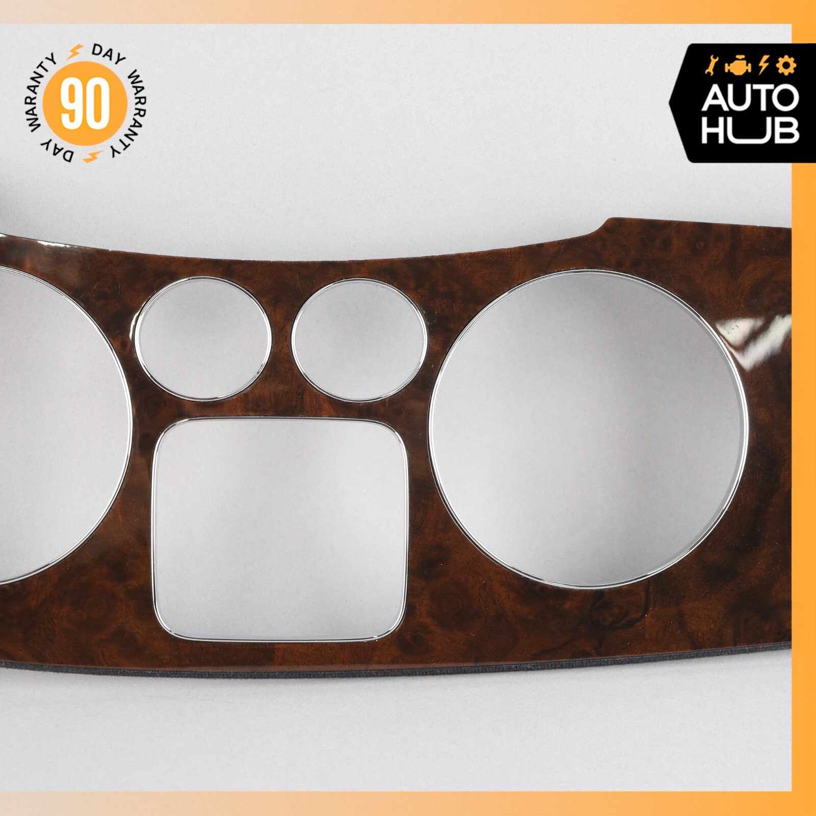 03-13 Bentley Continental GT GTC Dash Panel Speedometer Bezel Trim Wood OEM 73k