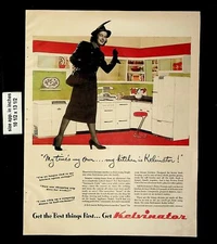 1947 Kelvinator Refrigerator Appliances Vintage Print Ad 21229
