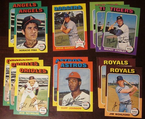 1975 Topps Baseball- Pick Choose Finish Your Set - (#1- 249) -NM, NM/MT - Picture 130 of 233
